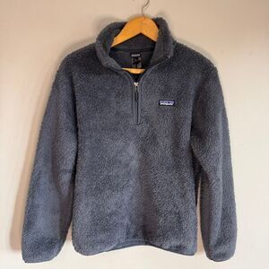 Patagonia Women's Charcoal Gray Los Gatos Fleece Quarter Zip Pullover | S
